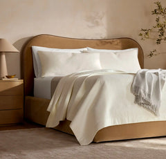 Signature Stitchline Sham - Cream