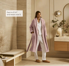 Turkish Ultra Plush Robe - Dusty Rose