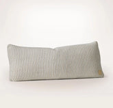 Sunday Knit Pillow Cover - Shore/Heathered Oatmeal
