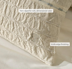 Tideline Pillow Cover (Lumbar) - Natural/Shore