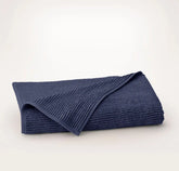 Turkish Ribbed Bath Sheet - Coastal Navy