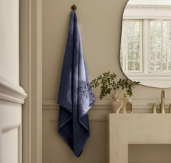 Turkish Ultra Plush Bath Sheet - Coastal Navy