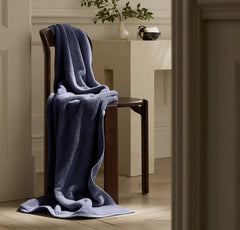 Turkish Ultra Plush Bath Towel - Coastal Navy