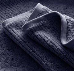 Turkish Ultra Plush Hand Towels (Pair) - Coastal Navy