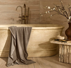 Turkish Waffle Bath Towel - Walnut