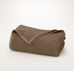 Waffle Bed Blanket - Walnut