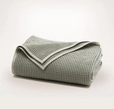 Waffle Bed Blanket - Sageleaf