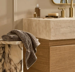 Turkish Waffle Washcloths (Pair) - Walnut