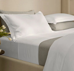 Percale Embellished Duvet Set - White/White Embroidered