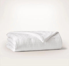 Mosaic Waffle Comforter - White/White