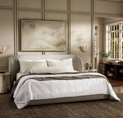 Mosaic Waffle Comforter - White/White