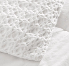 Mosaic Waffle Comforter - White/White