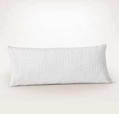 Mosaic Waffle Pillow Cover - White/White