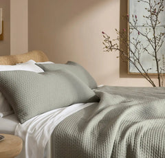 Signature Textured Stitch Quilted Sham - Sageleaf