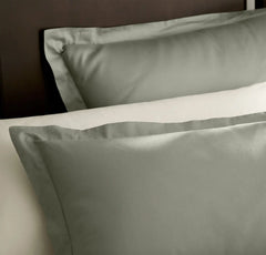 Percale Hemmed Duvet Set - Sageleaf
