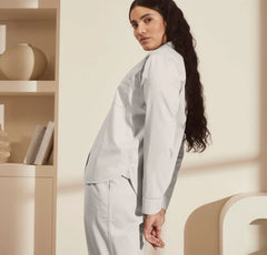 Signature Long Sleeve & Pants Pajama Set - Pewter