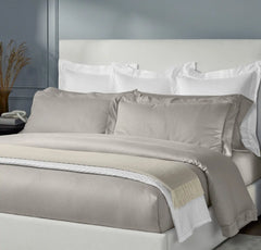 Reserve Embellished Duvet Set - Pewter Lattice Jacquard