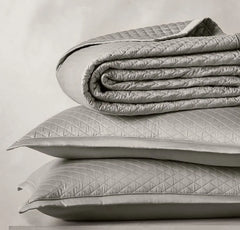 Reserve Lattice Quilt Set - Pewter