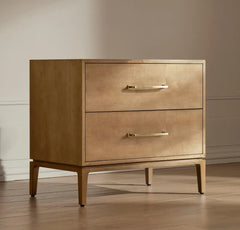 2-Drawer Wood Nightstand - Bluff