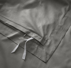 Signature Hemmed Duvet Set - Stone