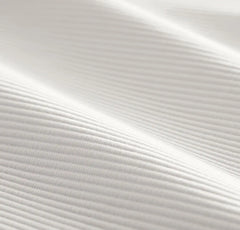 Ottoman Rib Duvet Set - White