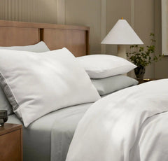 Ottoman Rib Duvet Set - White
