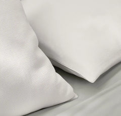 Ottoman Rib Duvet Set - White