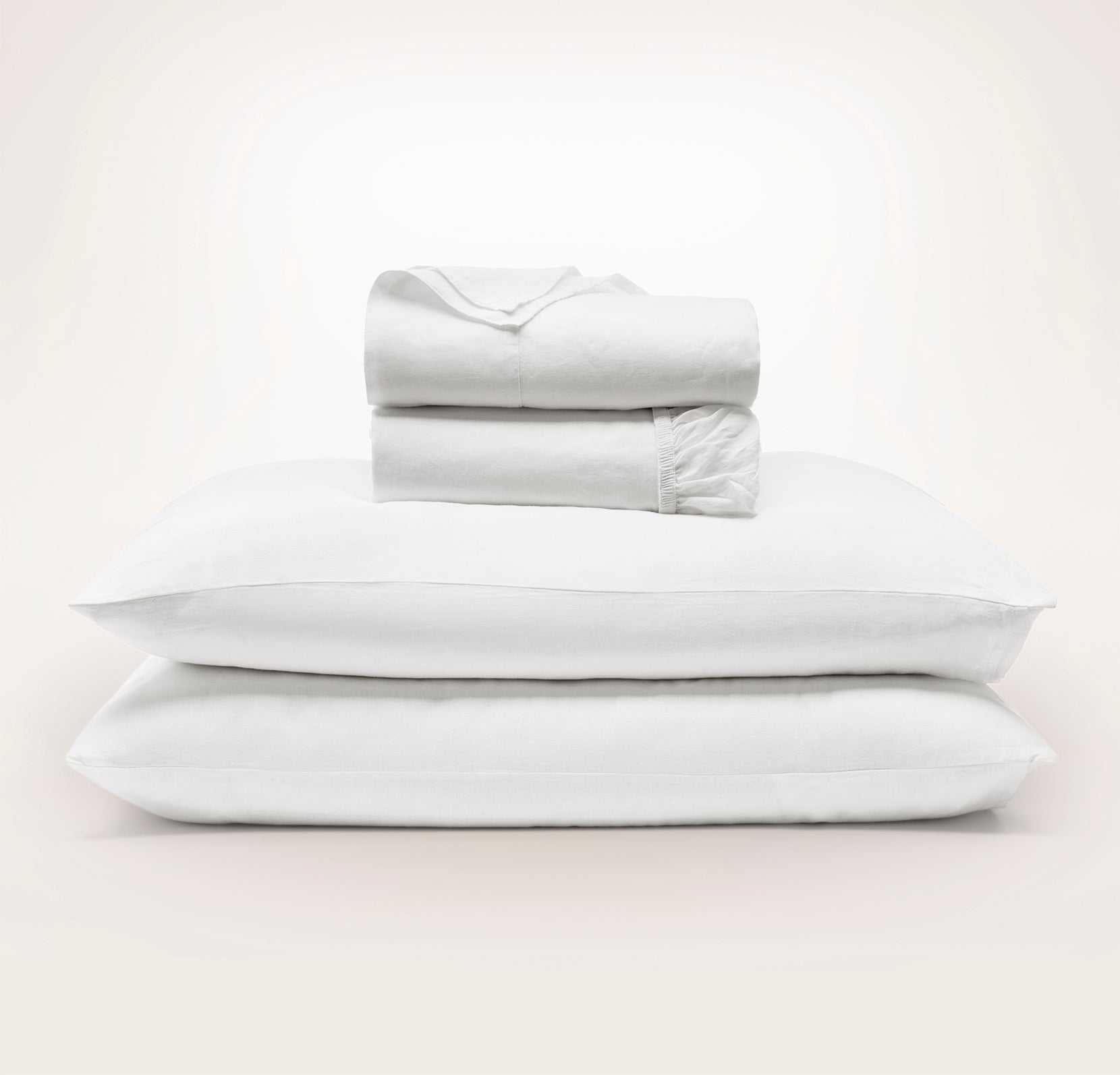 Linen Sheet Set - White
