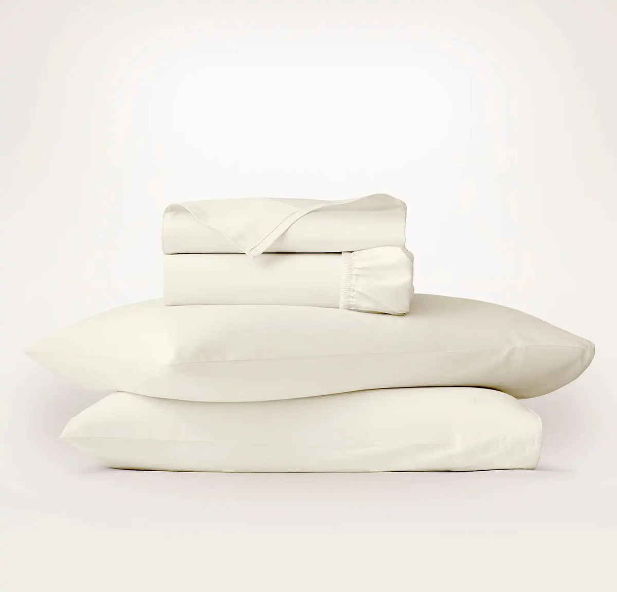Signature Embellished Sheet Set - Cream/Cream Piped Edge