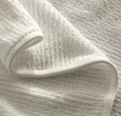 Turkish Ribbed Hand Towels (Pair) - Cream