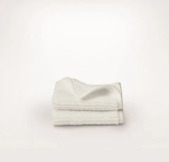 Turkish Ribbed Washcloths (Pair) - Cream
