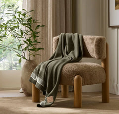 Court Knit Throw Blanket - Heathered Pine