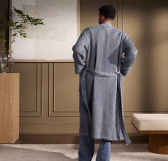 Men's Waffle Robe - Mineral