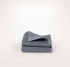 Turkish Ribbed Washcloths (Pair) - Mineral