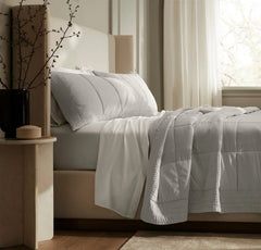 Signature Handstitched Quilted Sham - Mist