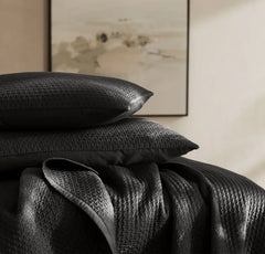 Signature Textured Stitch Quilted Sham - Night