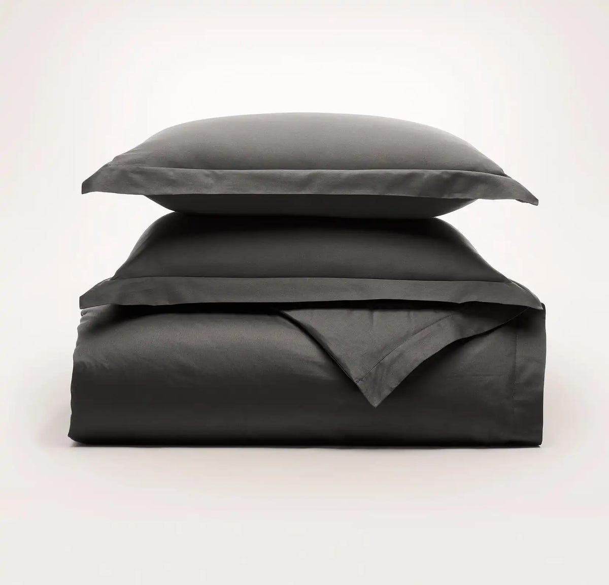 Percale Hemmed Duvet Set - Night