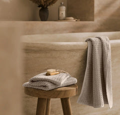 Turkish Waffle Hand Towels (Pair) - Oak