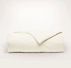 Percale Quilted Down Comforter - Cream