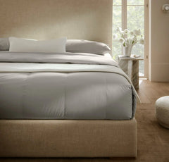 Percale Quilted Down Alternative Comforter - Pewter