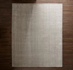 Two-Tone Ribbed Rug - Pewter/Mist