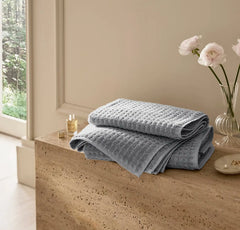Turkish Waffle Hand Towels (Pair) - Shore