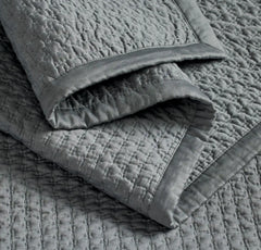 Signature Textured Stitch Quilt - Bluestone