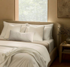 Threadmark Pillow Cover (22x22) - Soft White/Melange Shore