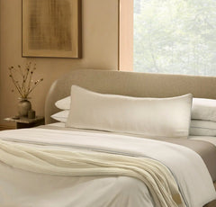 Threadmark Pillow Cover (Grand Lumbar) - Soft White/Melange Shore