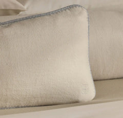 Threadmark Pillow Cover (Grand Lumbar) - Soft White/Melange Shore