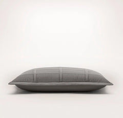 Signature Modern Grid Quilted Sham - Stone