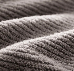 Turkish Ribbed Bath Mat - Stone