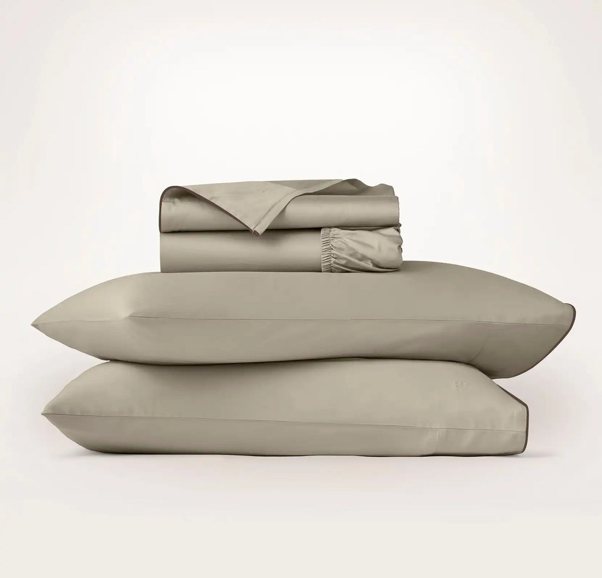 Signature Embellished Sheet Set - Oak/Walnut Piped Edge