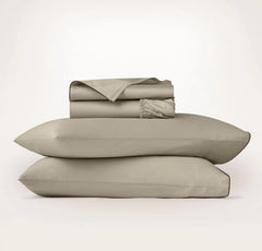 Signature Embellished Sheet Set - Oak/Walnut Piped Edge
